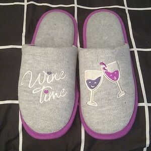 Wine Time Slippers